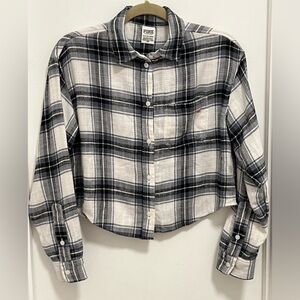Pink Victoria’s Secret Women Flannel Top